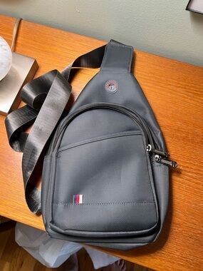 Westend Urban Grey Crossbody Slingbag Travel Daypack for Women or Men